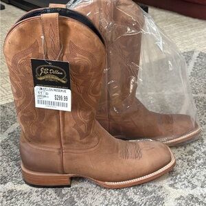 J.B. Dillon Men's Tan Cowboy Boots